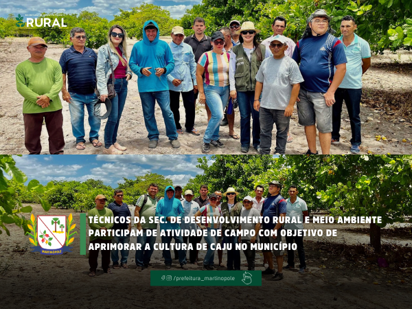 TÉCNICOS DA SECRETARIA DE DESENVOLVIMENTO RURAL E MEIO AMBIENTE